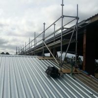 Aluminium roof scaffold